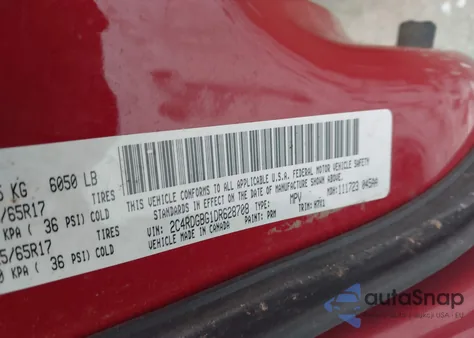 2013 Dodge Grand Caravan Se из США, поврежденный, VIN 2C4RDGBG1DR628708